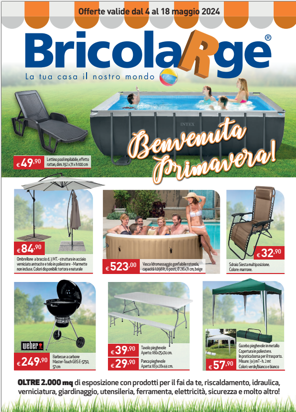 VOLANTINO BRICOLARGE CAGLIO MAGGIO 2024 VALIDO DAL 04.05 AL 18.05.2024